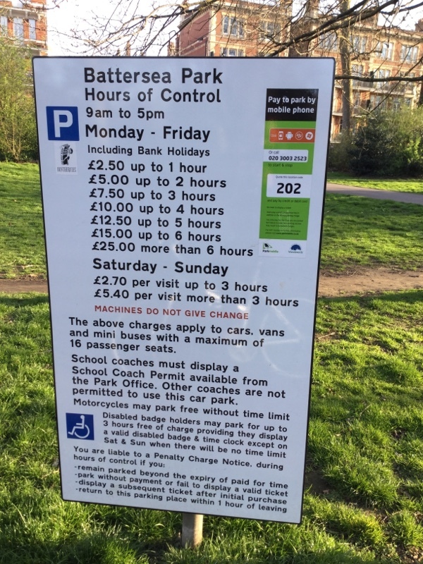 Street view of Battersea Park Lot