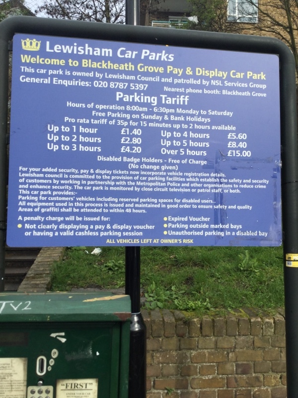 Street view of Blackheath Grove Car Park Lot