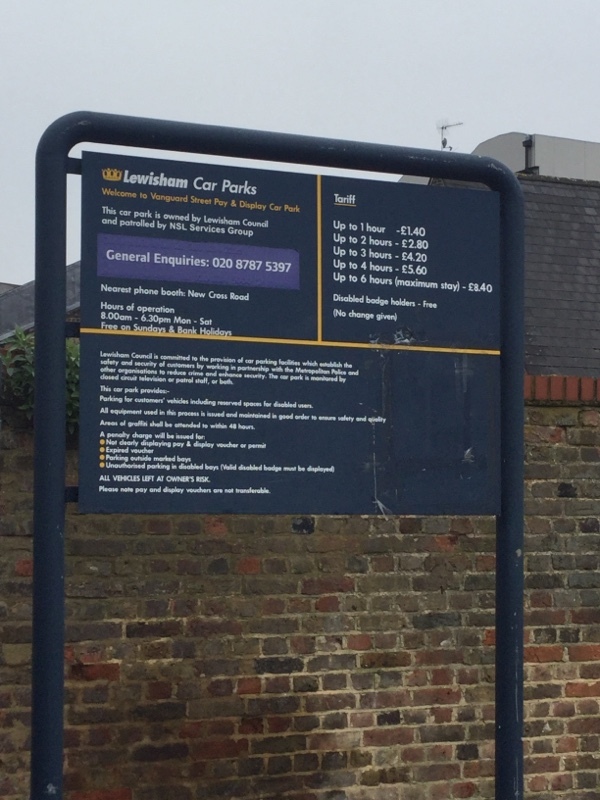 Street view of Vanguard Street Car Park Lot