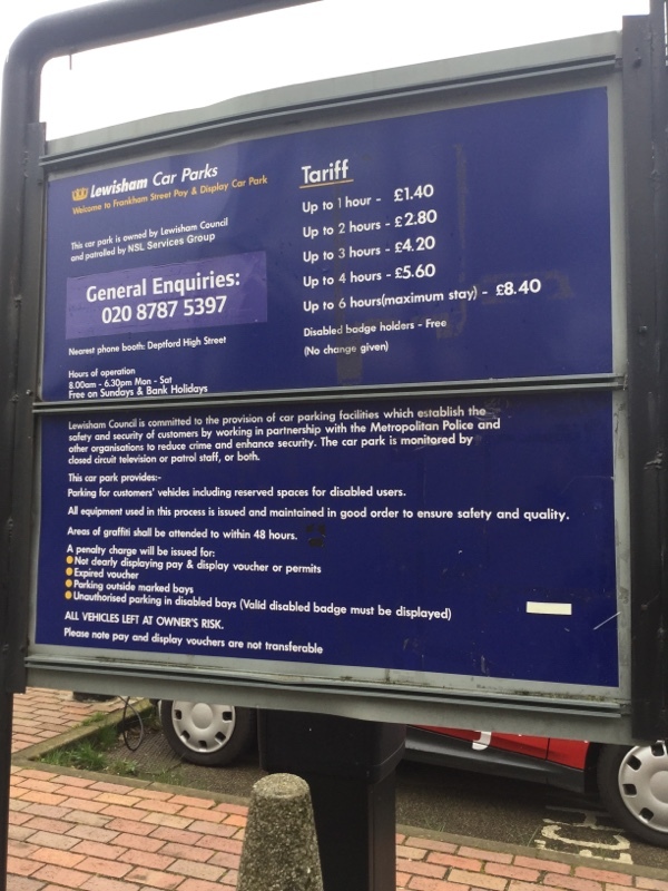 Street view of Frankham Street Car Park Lot