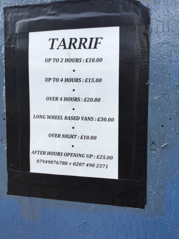 Street view of Goswell Road Car Park Lot