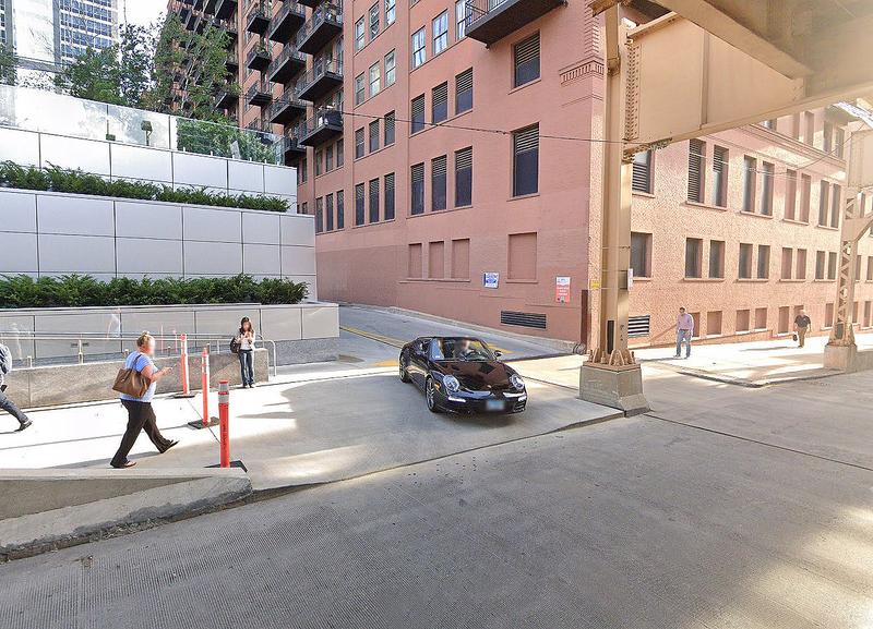 Street view of 150 N. Riverside Garage - Valet