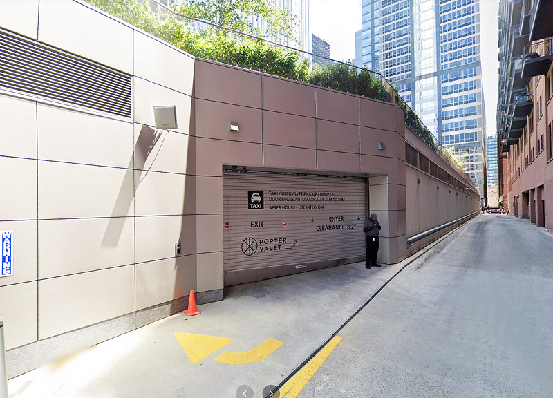 Street view of 150 N. Riverside Garage - Valet