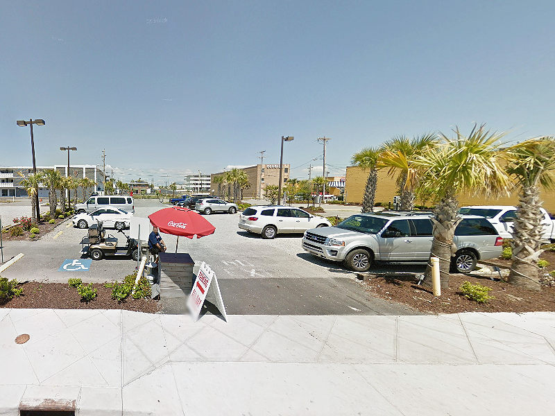 Street view of Beach and Boardwalk Parking Lot