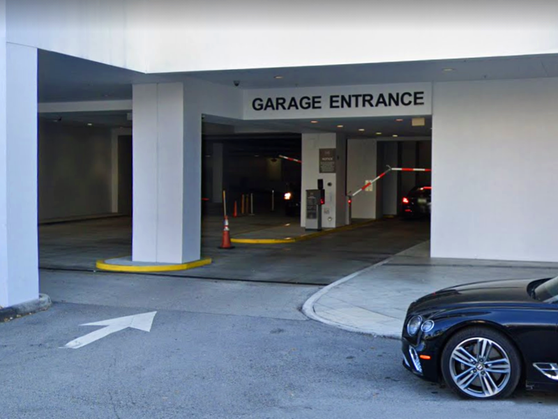 Street view of One Park Square Garage