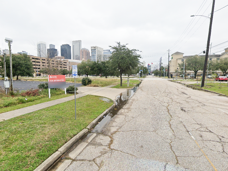 Street view of 1610 Chenevert St.  Lot