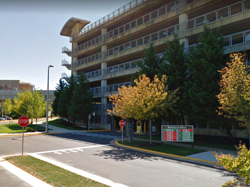 Street view of Capital One Center Garage