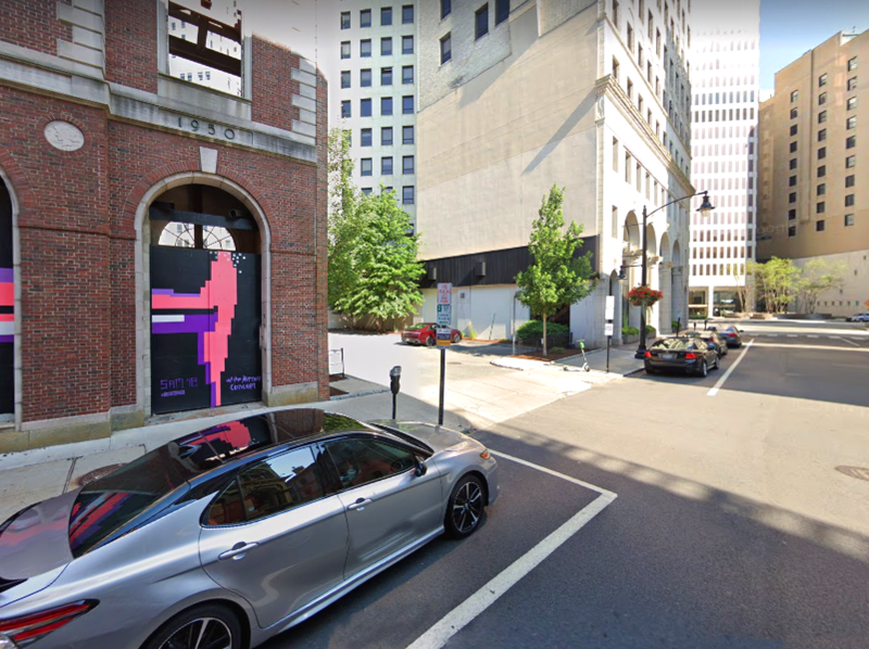 Street view of 43 Weybosset St. Lot