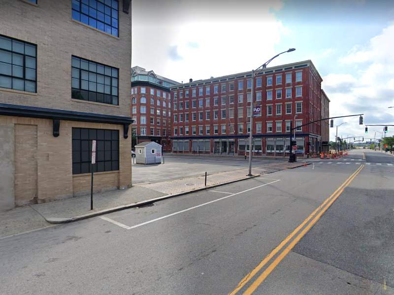 Street view of 110 Dorrance St. Lot