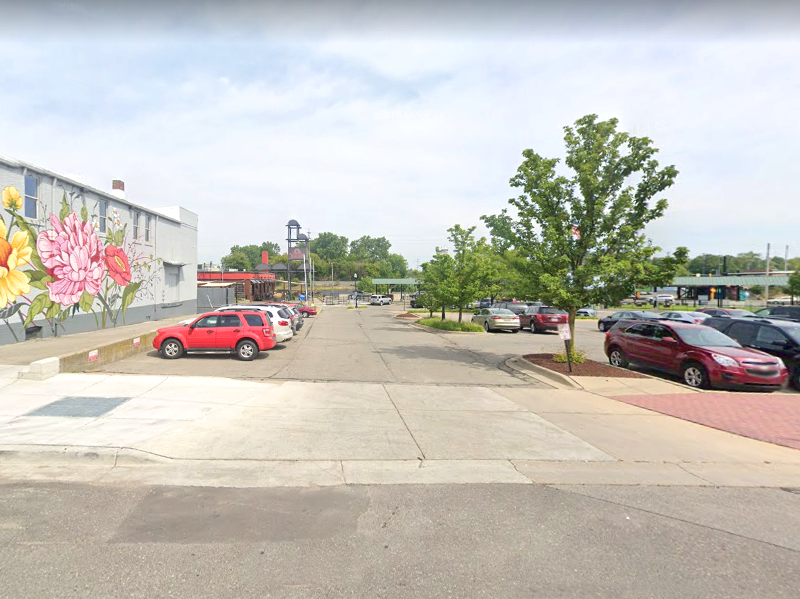 Street view of Farmers Market Lot