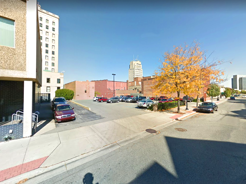 Street view of City Hall Lot