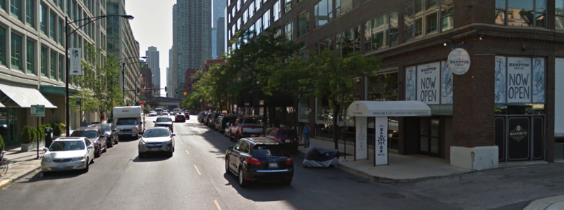 Street view of 353 W. Hubbard St. - Valet