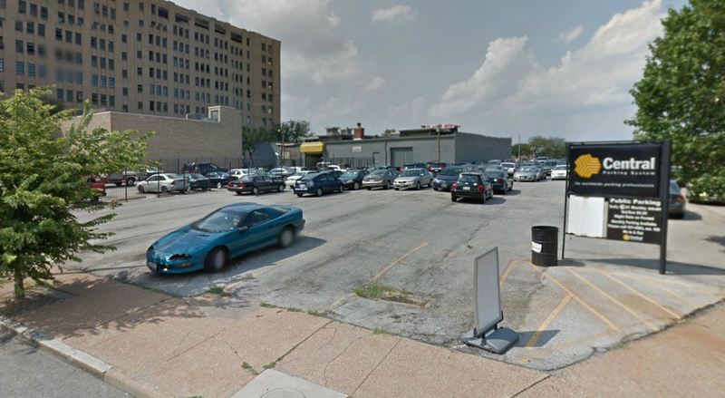 Street view of 1401 Lucas Ave. Lot