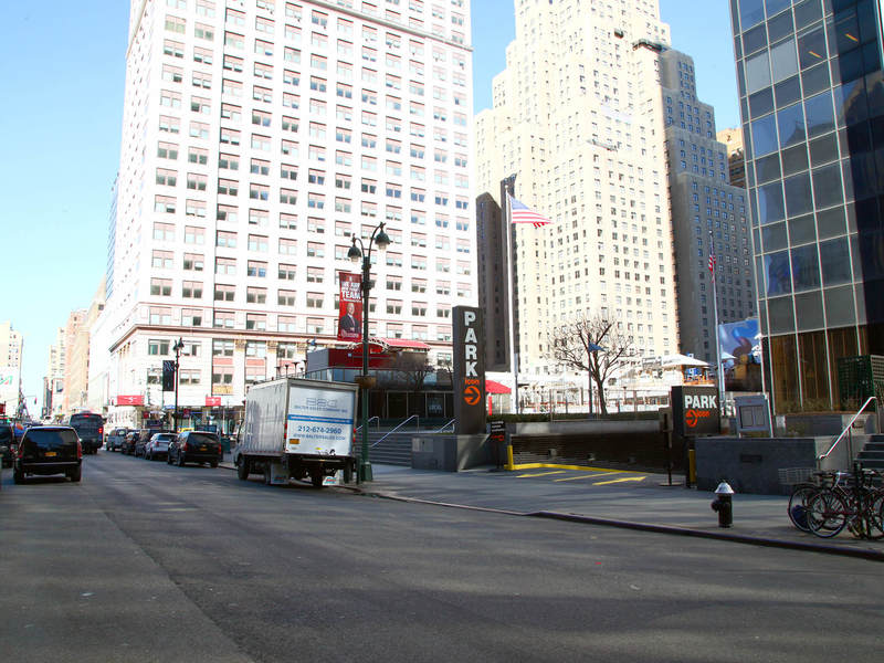 Street view of One Penn Plaza Garage