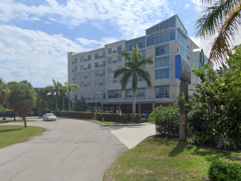 Airport: Hyatt Place Miami Airport East Lot Background