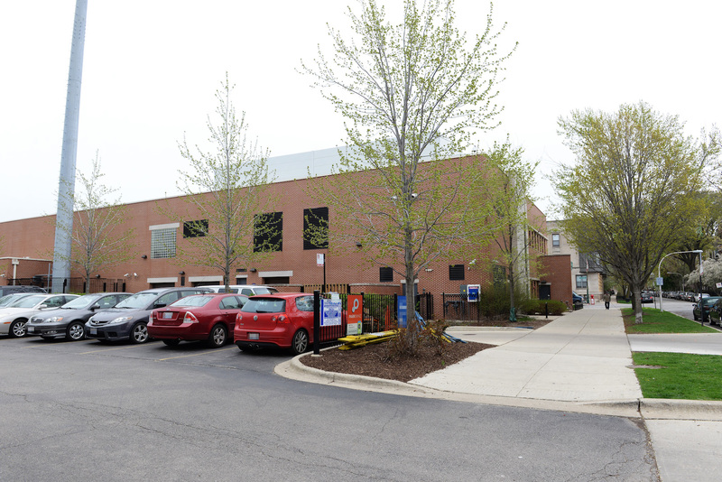 Street view of Black and White Parking